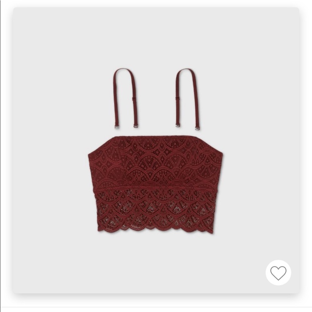 Red 𝅺Colsie Lace Bralette
